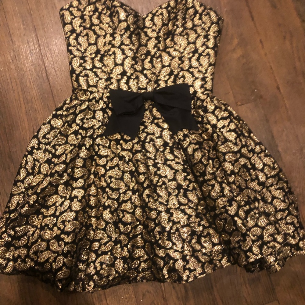 Moschino Vintage Rare Dress black/gold size 4